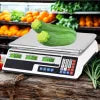 Cântar Electronic ANGRO Comercial 40 kg, Afișaj Dublu LCD, Calculare Preț și Acumulator Reîncărcabil