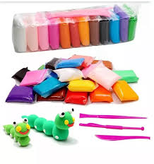 Set 12 Plastilina inteligenta modelatoare, multicolora accesorii modelare incluse
