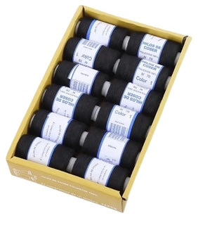 Set ata de cusut poliester 100%, nr 70,85 negru, 12 buc