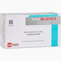 MANUSI FARMA MANUSI NITRIL NEPUDRATE ALBASTRE MARIMEA XL,100BUC/CUTIE