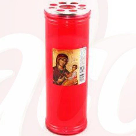 CANDELA PLASTIC ROSU T50, 10buc/set