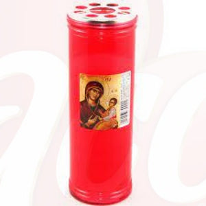 CANDELA PLASTIC ROSU T50, 10buc/set