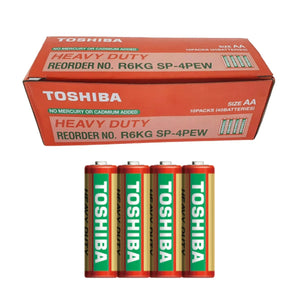 Set 40 baterii AA, Toshiba Heavy Duty, R6, 1.5V, ambalate in folie