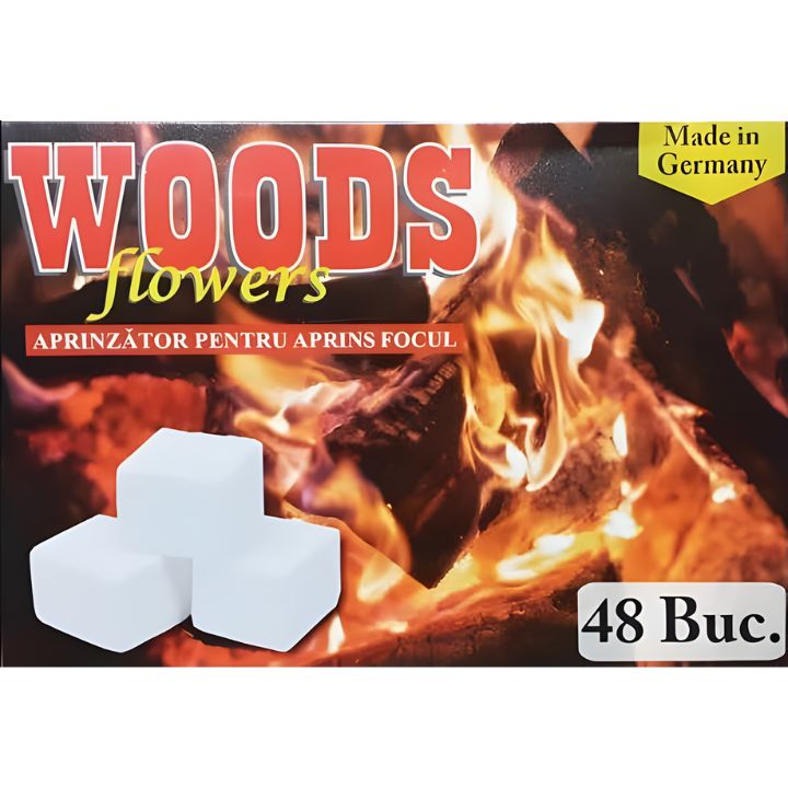 Pastile pentru aprins focul, set 10cutii x 48 buc, WOODS