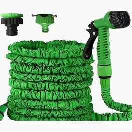 Furtun Extensibil 60m + Pistol Cu 7 Pozitii de Udare si Accesorii Pentru Udat Gradina
