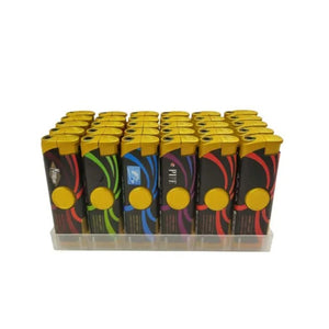 brichetă metalică MODEL:1807 antivant - CU LED - SPINER, 50buc