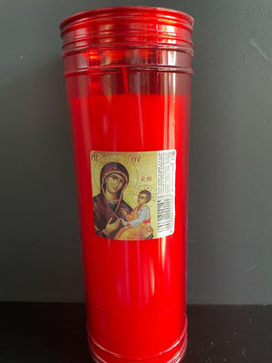 Candela de Plastic T100 Roșie , 12buc/ set