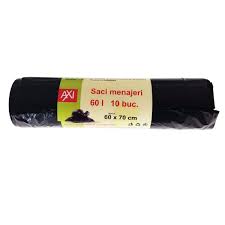 Rola saci menaj 60L  15 bucati rola .50cmx60cm