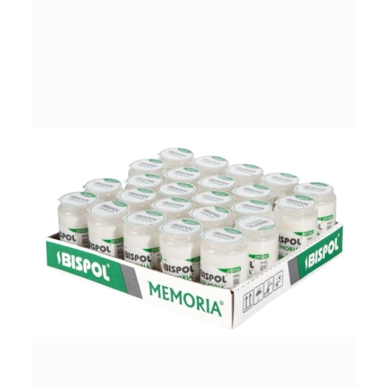 Rezerva candela Bispol  WO2 alb 30 bucati set