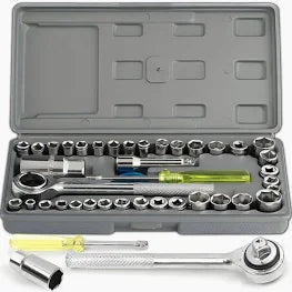 Set Trusa ENGROS completa ce contine 40 de chei tubulare dimensiuni 9-32mm
