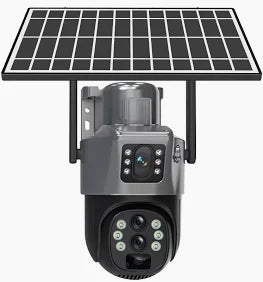 Cameră Supraveghere Profesională 4G LTE – Rezoluție Ultra HD, Alimentare Solară, Slot SIM, Detectare Mișcare și Night Vision Color