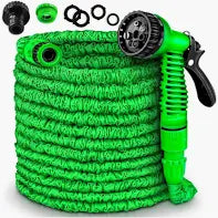 Furtun Extensibil 60m + Pistol Cu 7 Pozitii de Udare si Accesorii Pentru Udat Gradina
